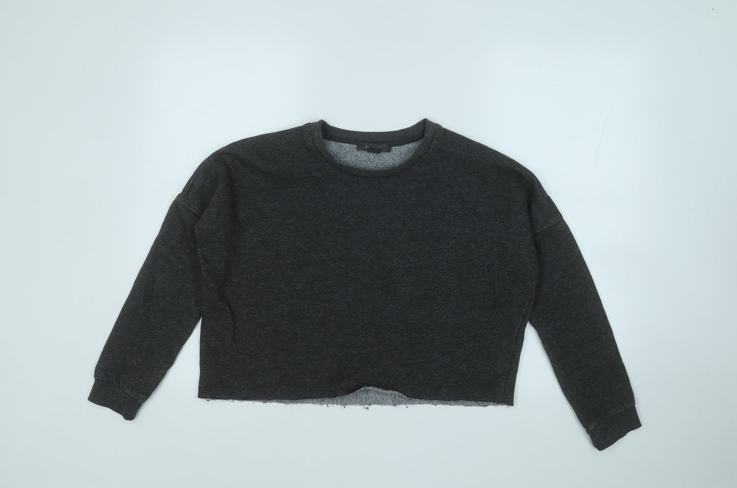 Primark Womens Grey  Cotton Pullover Sweatshirt Size 4