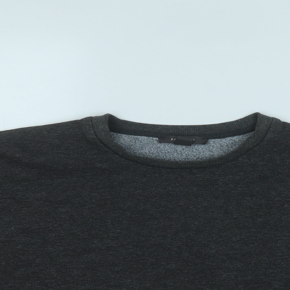 Primark Womens Grey  Cotton Pullover Sweatshirt Size 4