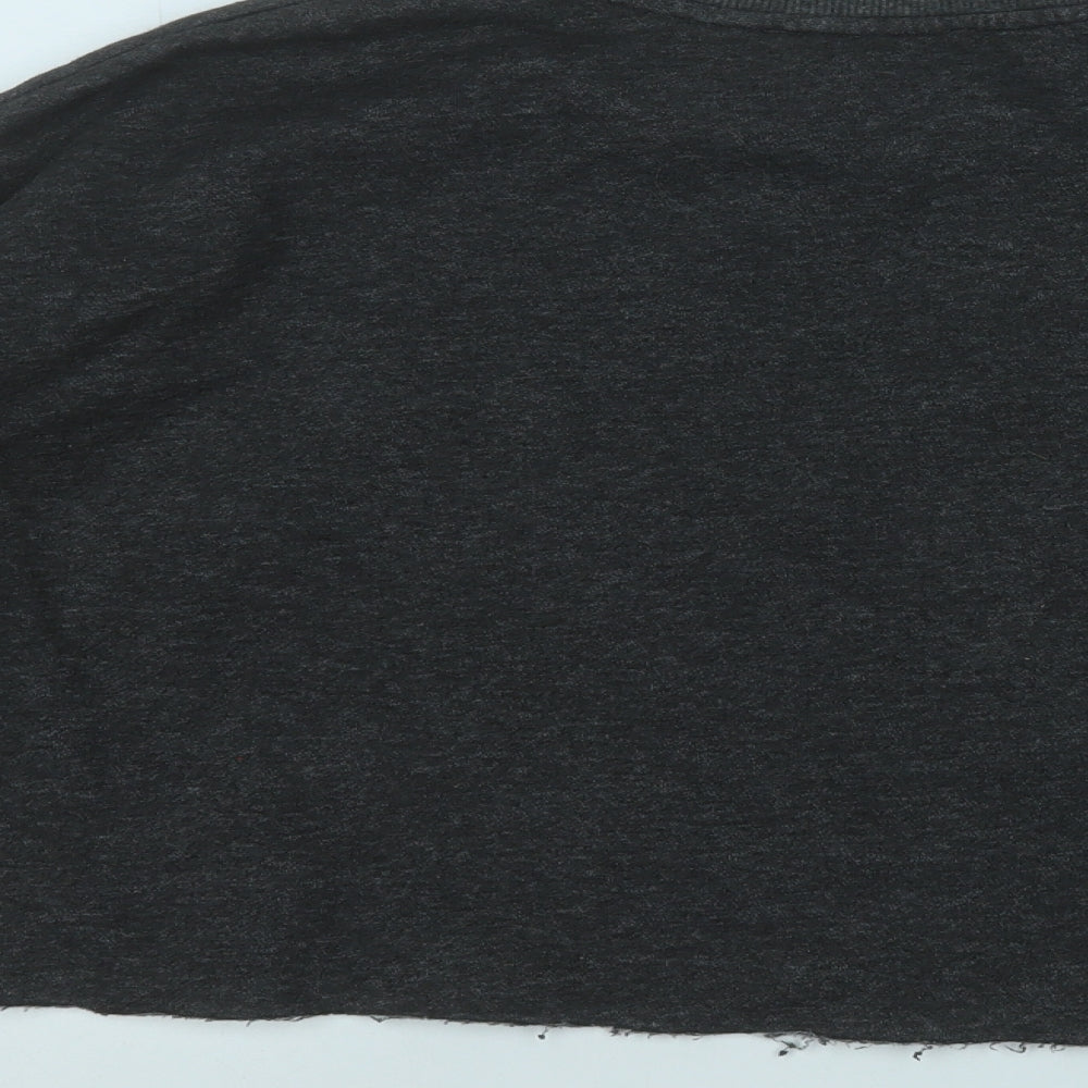 Primark Womens Grey  Cotton Pullover Sweatshirt Size 4