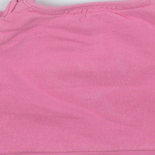 F&F Girls Pink  Cotton Pullover Jumper Size 0-3 Months