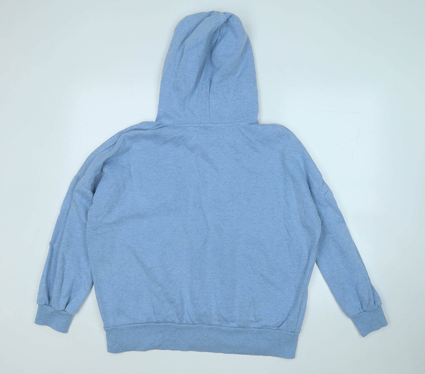 Papaya Womens Blue  Cotton Pullover Hoodie Size L