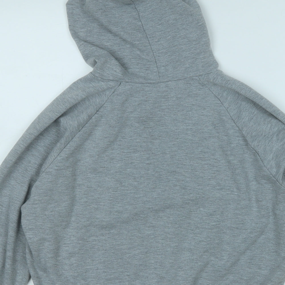 SheIn Girls Grey  Polyester Pullover Hoodie Size 10-11 Years   - Brooklyn