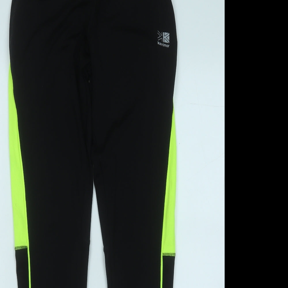 Karrimor Womens Black  Polyester Track Pants Leggings Size 10 L27 in Regular