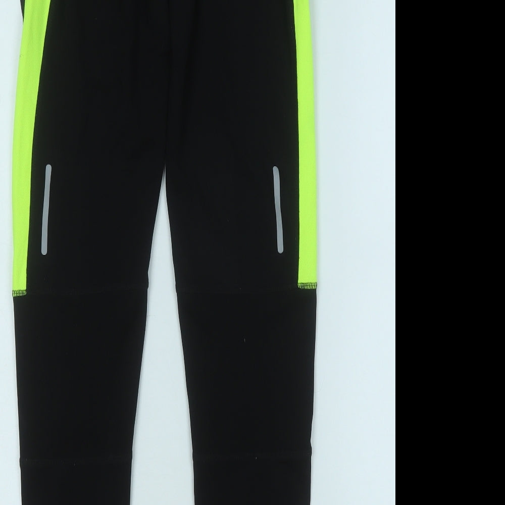 Karrimor Womens Black  Polyester Track Pants Leggings Size 10 L27 in Regular
