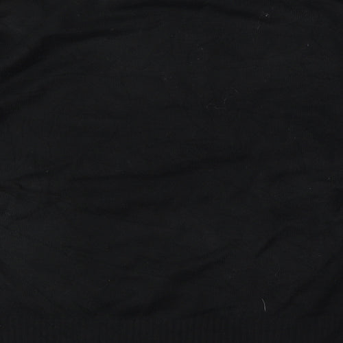 NEXT Womens Black Round Neck  Acrylic Pullover Jumper Size L