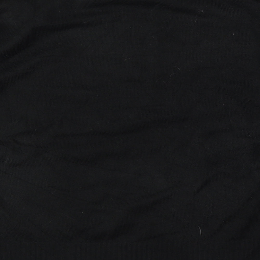 NEXT Womens Black Round Neck  Acrylic Pullover Jumper Size L