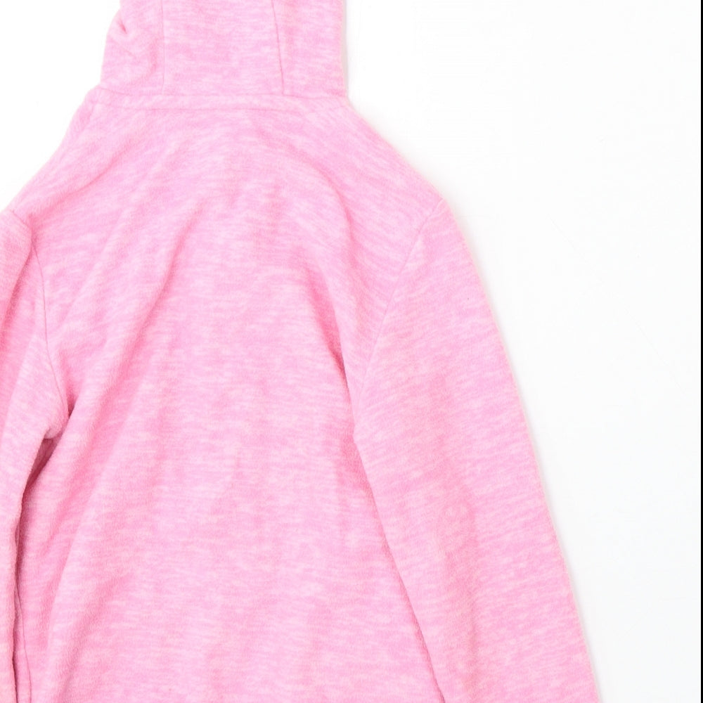 Dunnes Stores Girls Pink  Polyester Full Zip Hoodie Size 7-8 Years