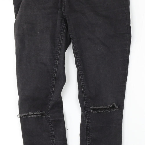 New Look Womens Black  Cotton Skinny Jeans Size 8 L26 in Regular Button