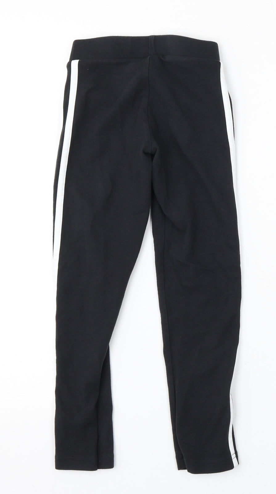 adidas Girls Black  Cotton Jogger Trousers Size 7-8 Years  Regular