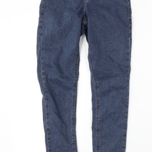 Topshop Womens Blue  Cotton Skinny Jeans Size 26 L32 in Regular