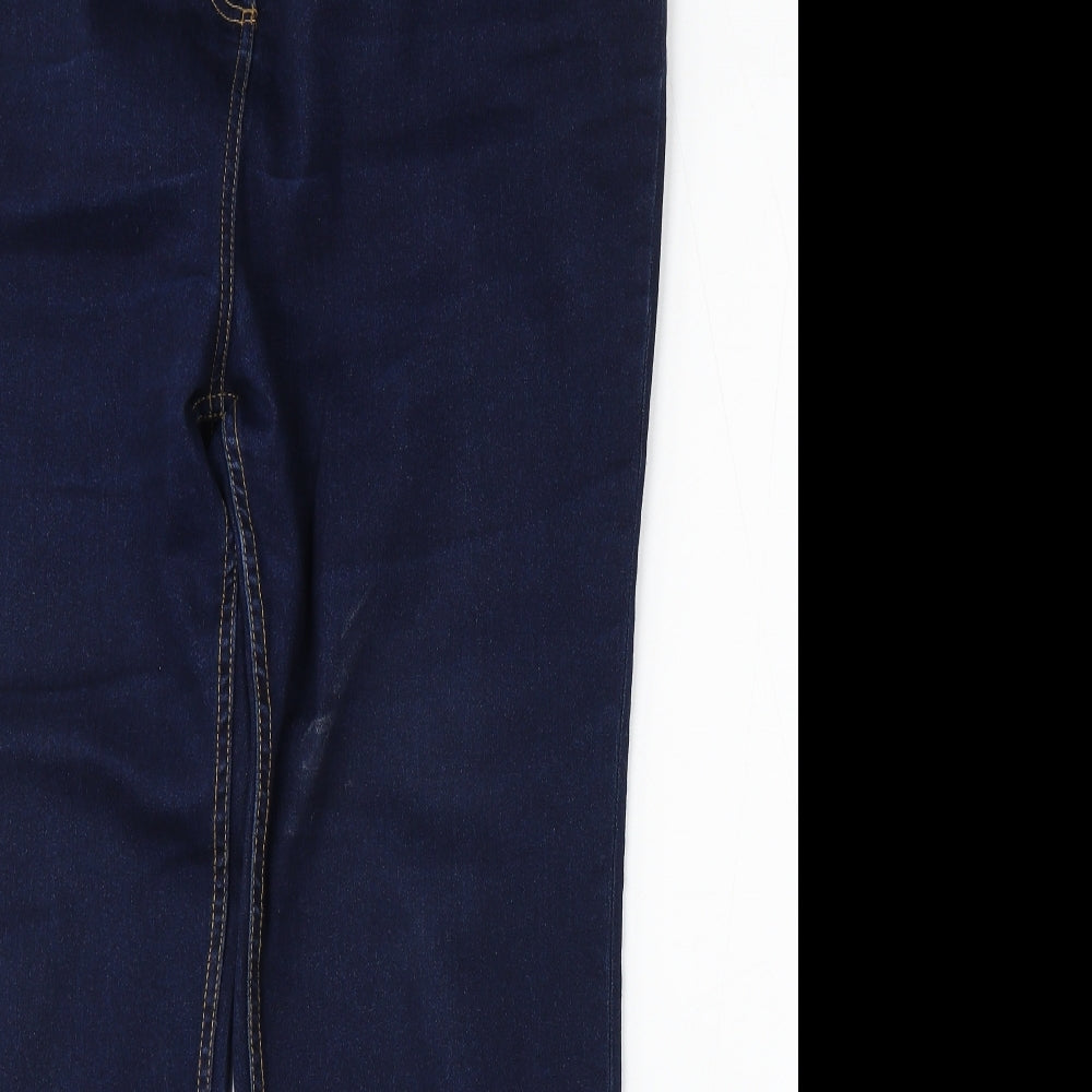 Papaya Womens Blue  Cotton Bootcut Jeans Size 20 L29 in Regular Button