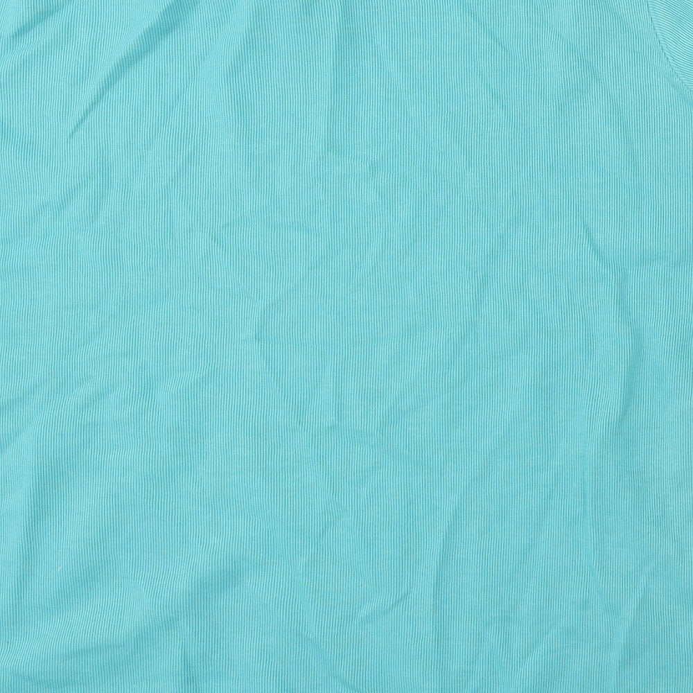 Bonmarché Womens Blue Round Neck  Polyester Pullover Jumper Size XL