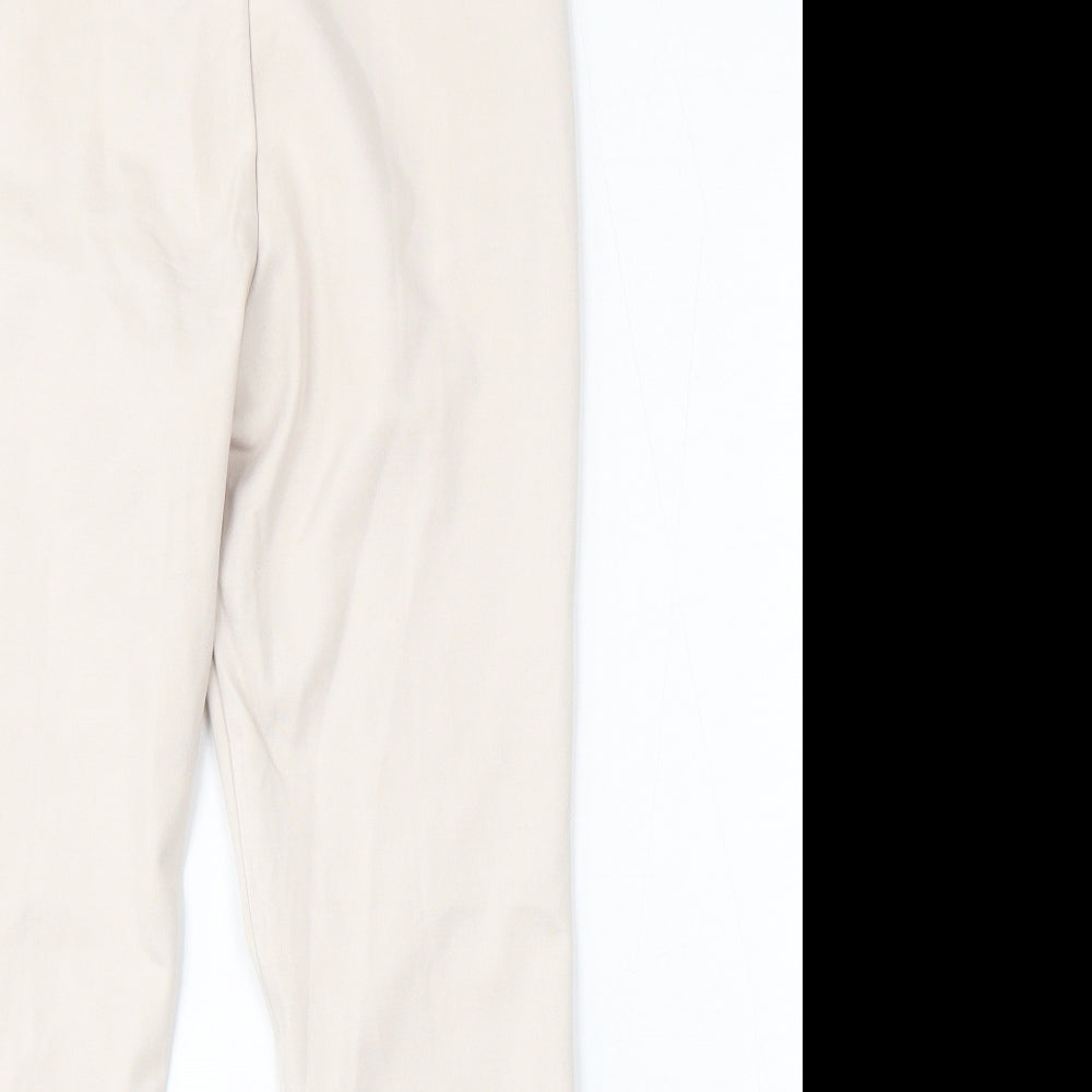 Stradivarius Womens Beige  Viscose Flared Jeans Size L L26 in Regular