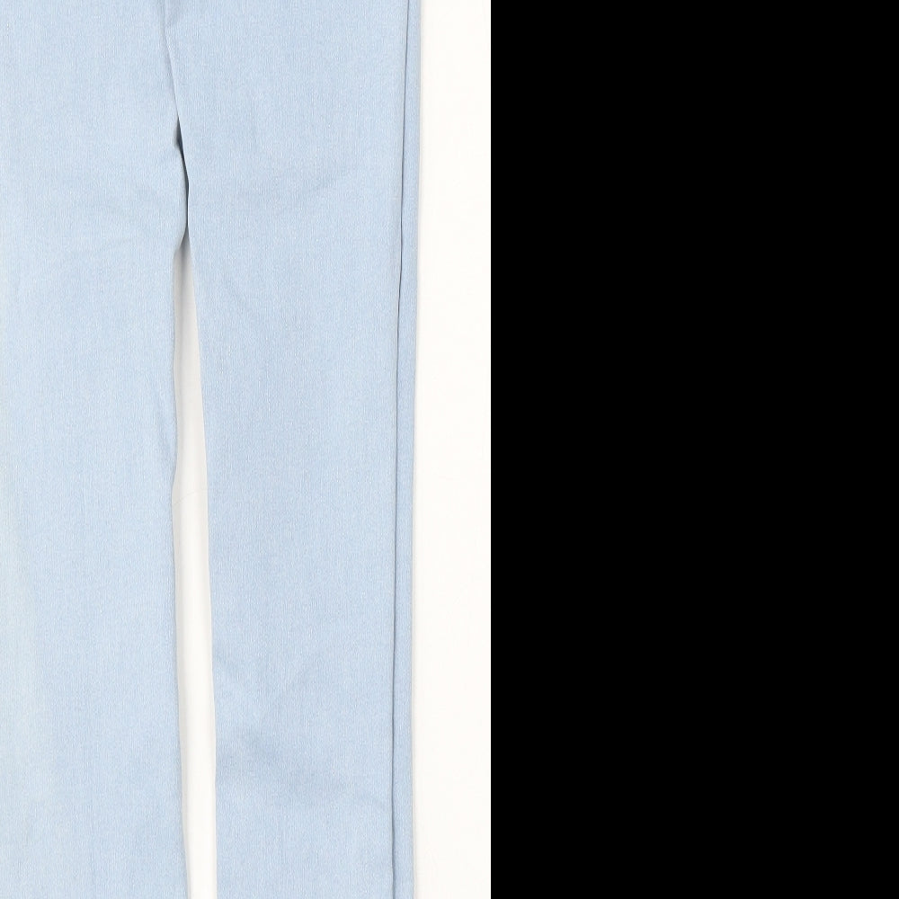 Denim & Co. Womens Blue  Cotton Skinny Jeans Size 12 L28 in Regular Button