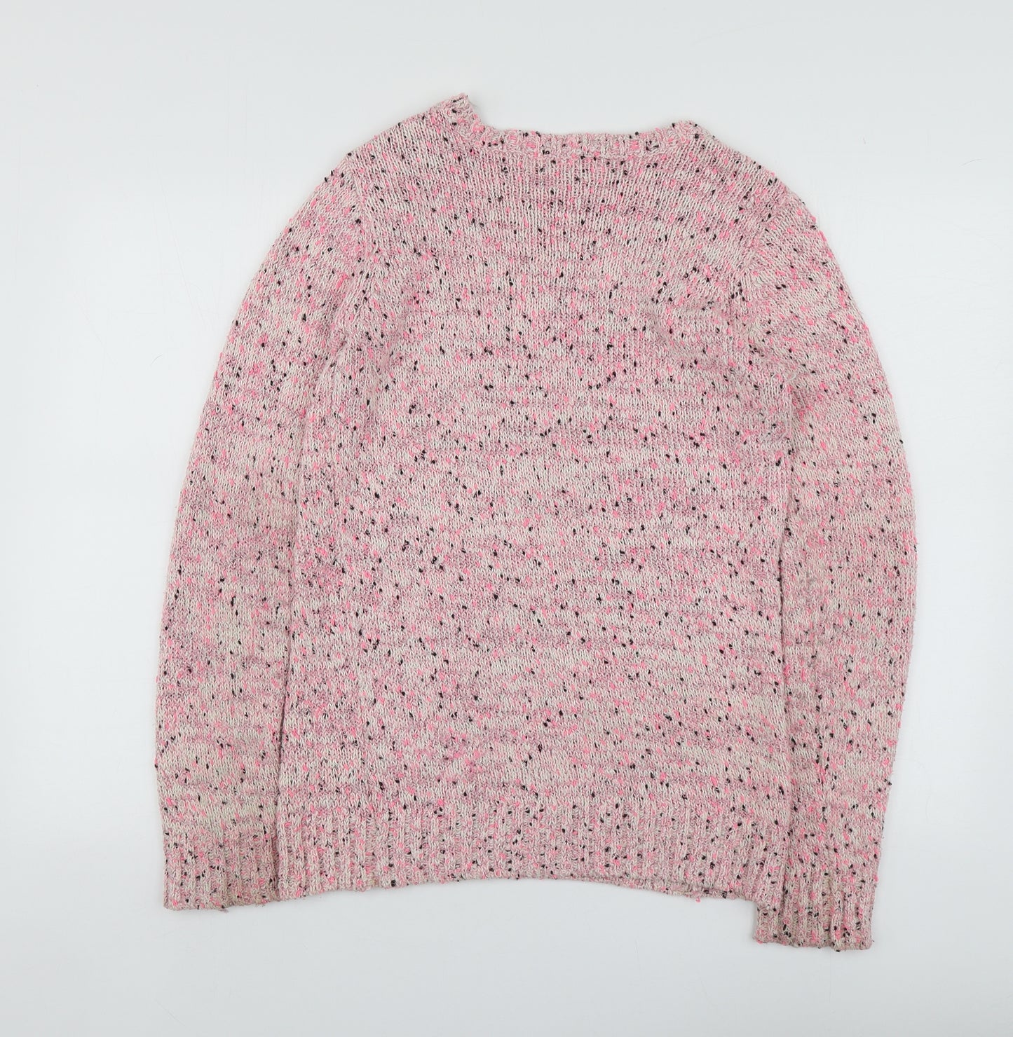 Freesprit Girls Pink Round Neck  Cotton Pullover Jumper Size 15-16 Years