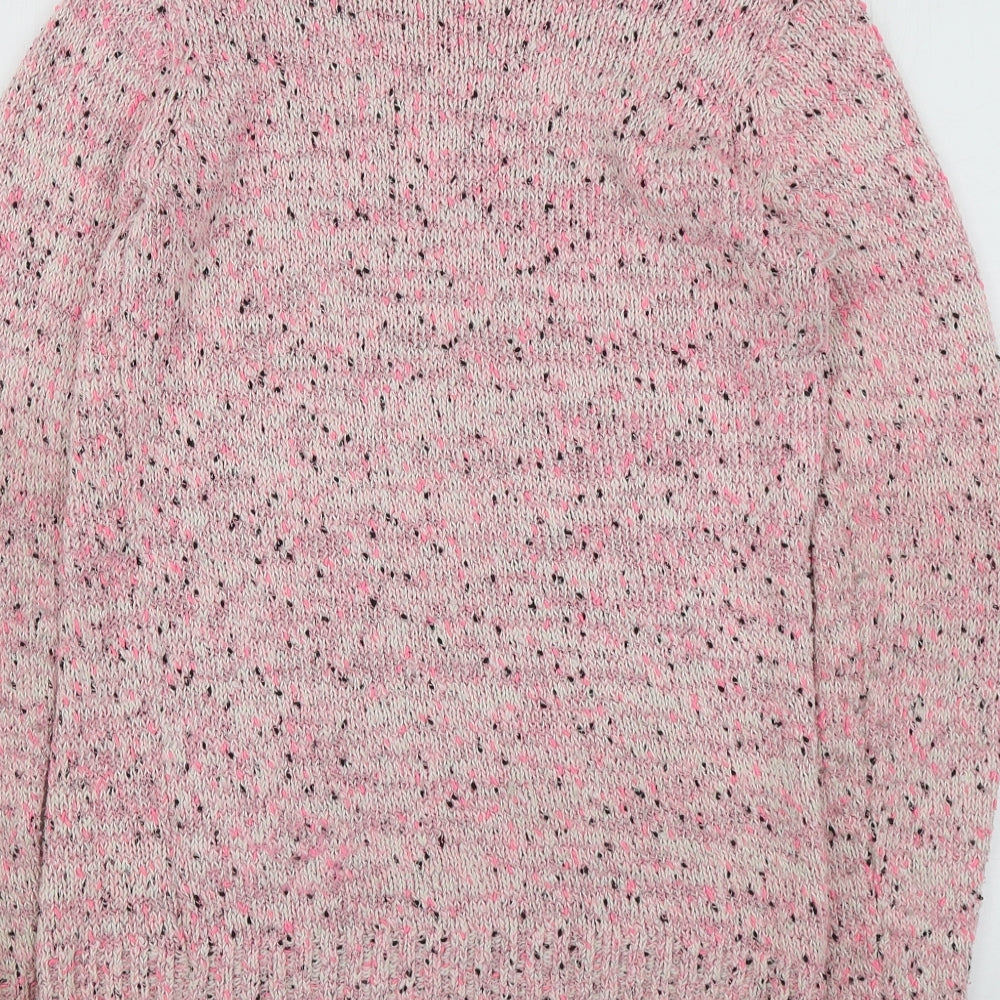 Freesprit Girls Pink Round Neck  Cotton Pullover Jumper Size 15-16 Years