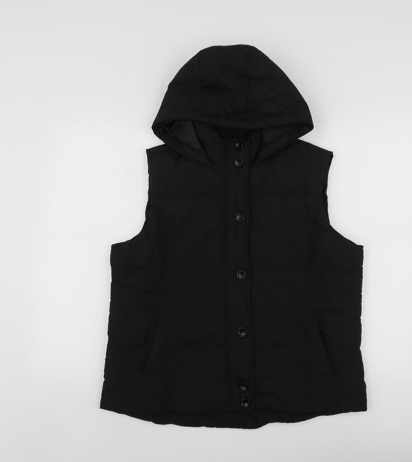 F&F Womens Black   Gilet Jacket Size 16