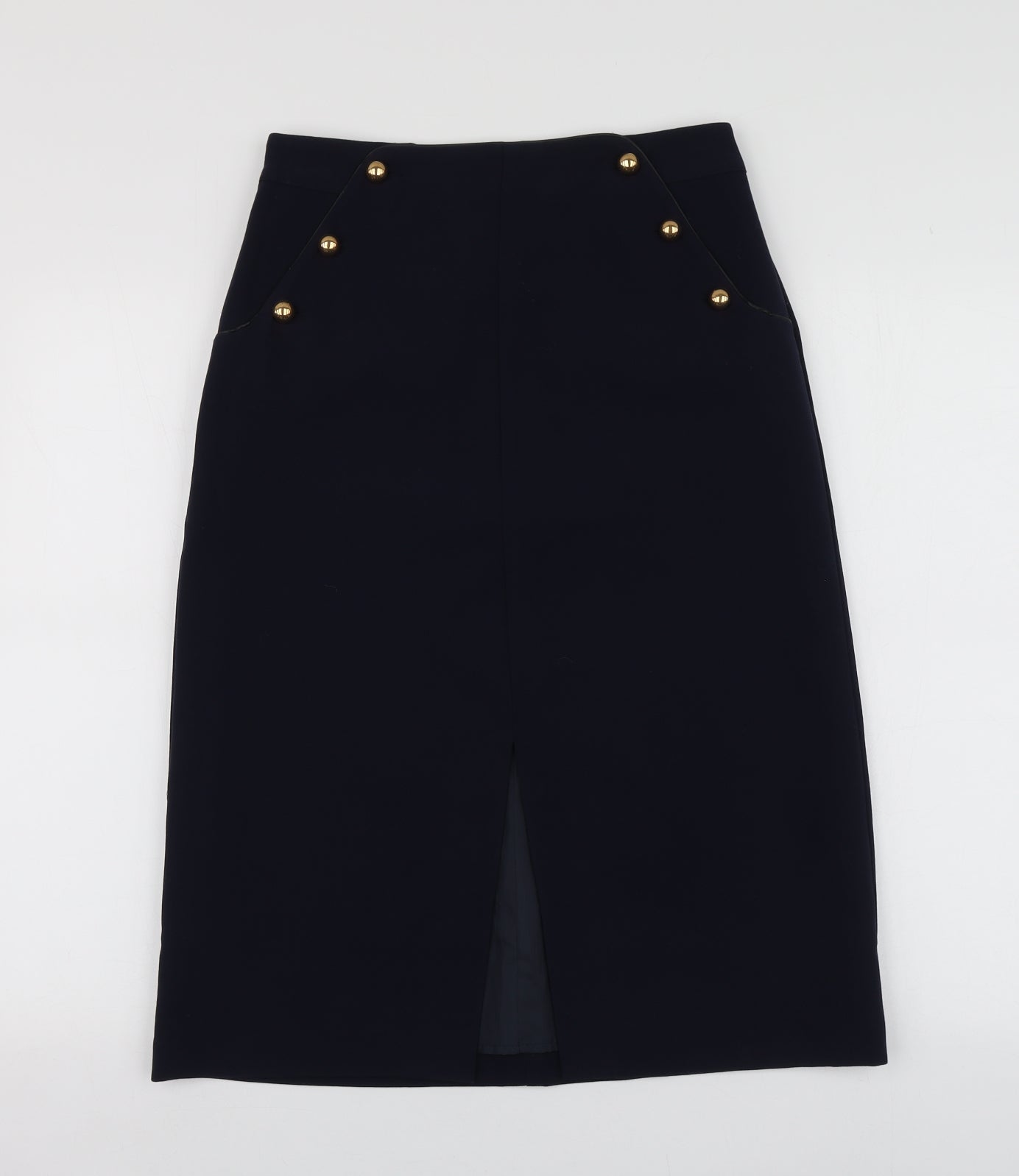 Oasis Womens Blue  Polyester A-Line Skirt Size 8