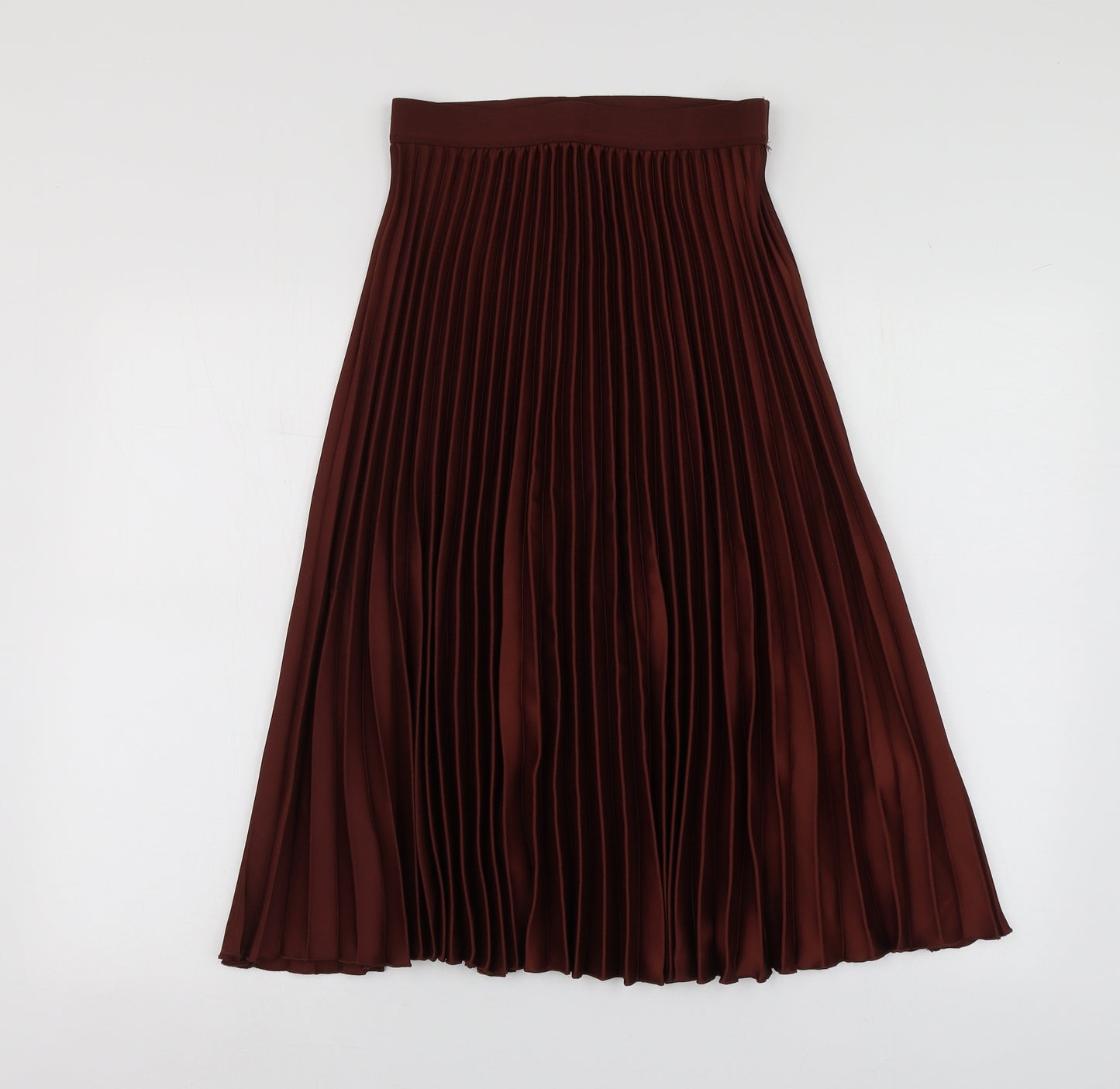 H&M Womens Red  Polyester Skater Skirt Size 10