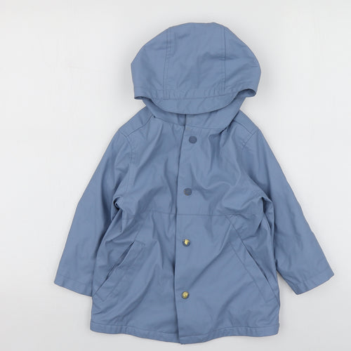 Zara Girls Blue   Rain Coat Jacket Size 2-3 Years