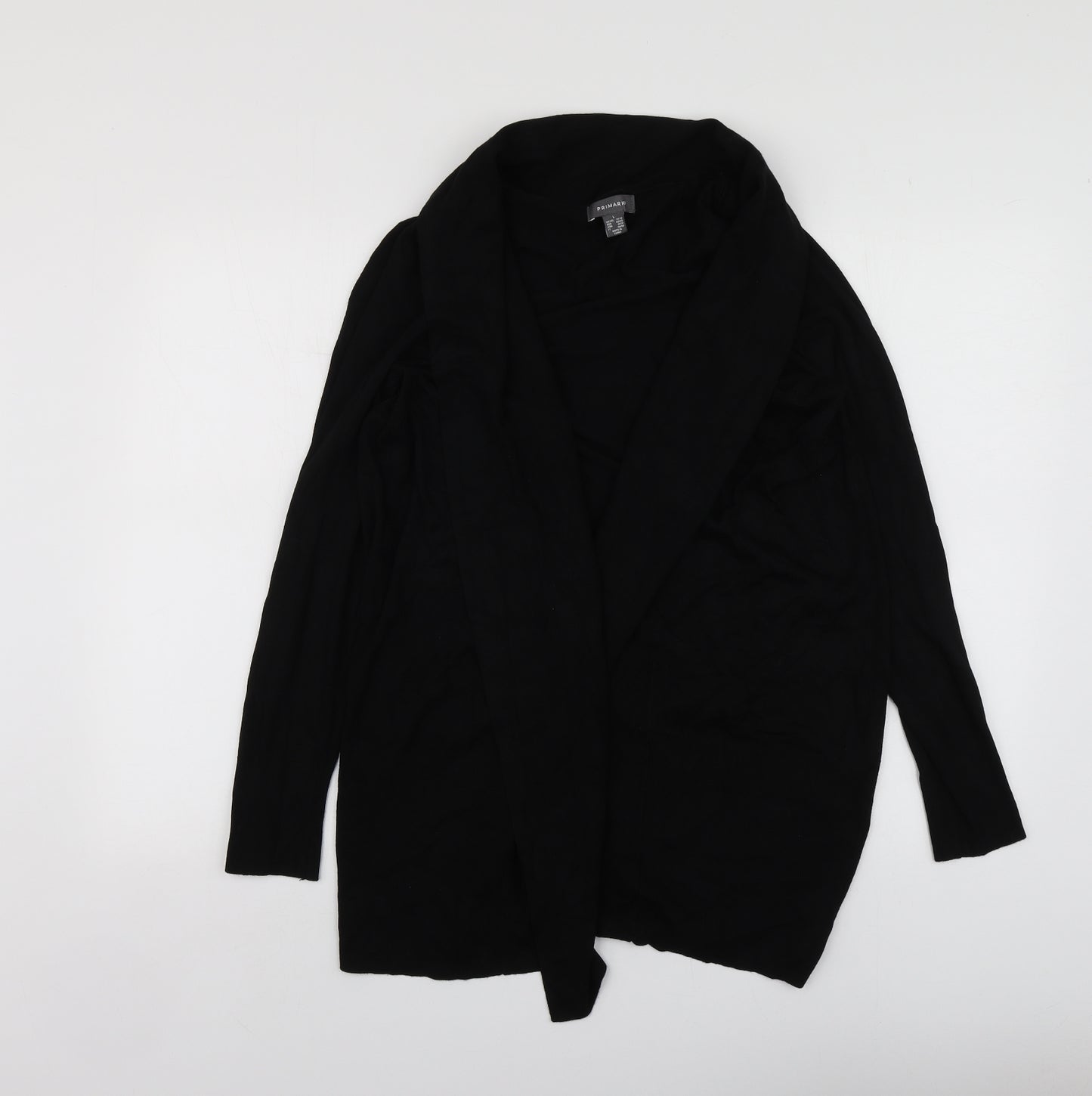 Primark Womens Black V-Neck  Viscose Cardigan Jumper Size L
