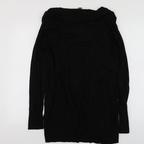 Primark Womens Black V-Neck  Viscose Cardigan Jumper Size L
