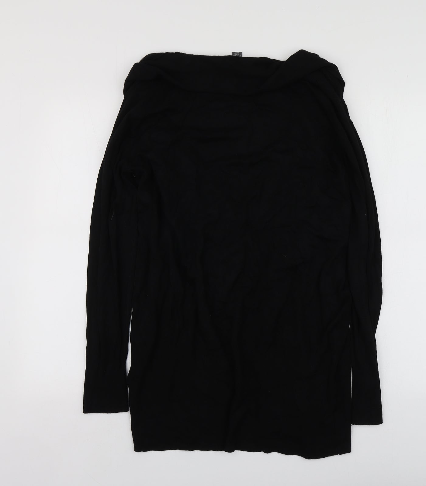 Primark Womens Black V-Neck  Viscose Cardigan Jumper Size L