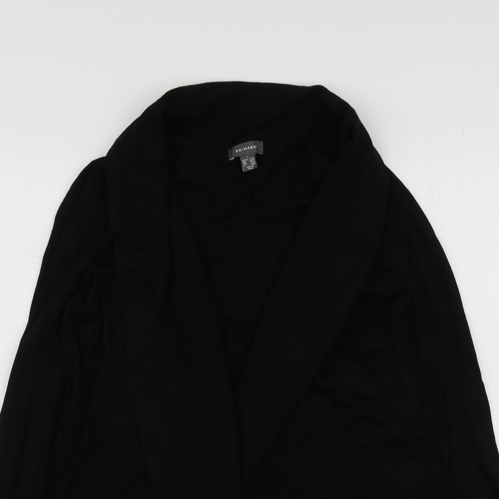 Primark Womens Black V-Neck  Viscose Cardigan Jumper Size L