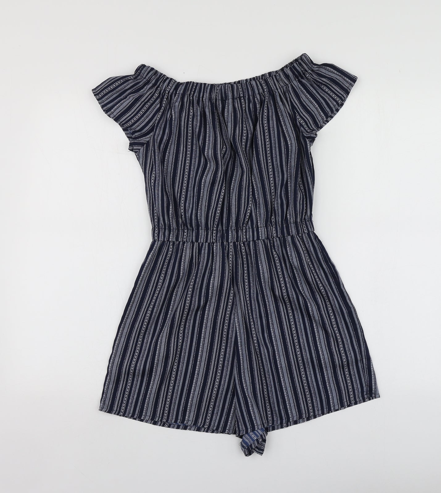 Atmosphere Womens Blue Striped Polyester Shorts One-Piece Size 8