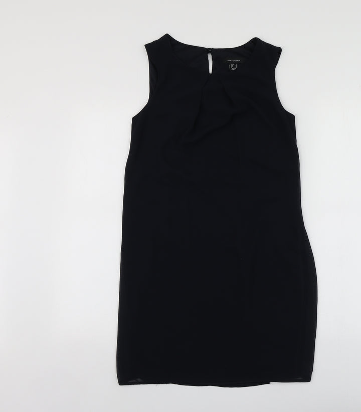 Atmosphere Womens Blue  Polyester A-Line  Size 8  Round Neck