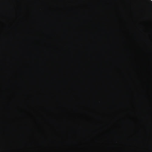 F&F Womens Black Geometric Polyester Pullover Hoodie Size 10