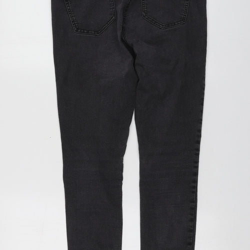 George Womens Grey  Cotton Skinny Jeans Size 14 L27 in Regular