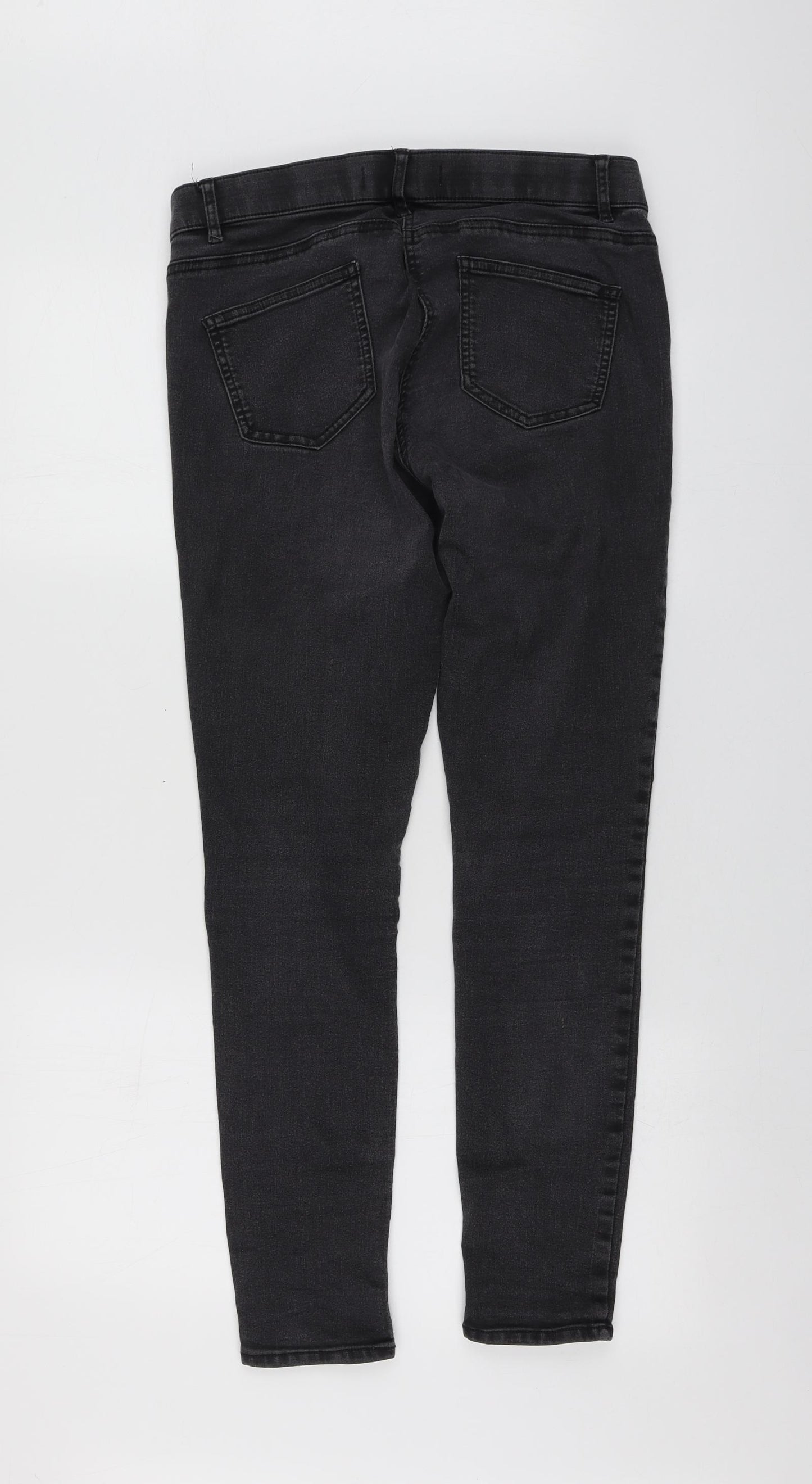 George Womens Grey  Cotton Skinny Jeans Size 14 L27 in Regular
