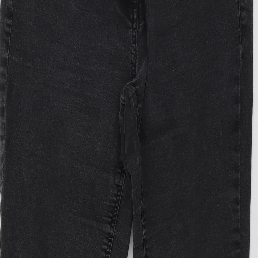 George Womens Grey  Cotton Skinny Jeans Size 14 L27 in Regular