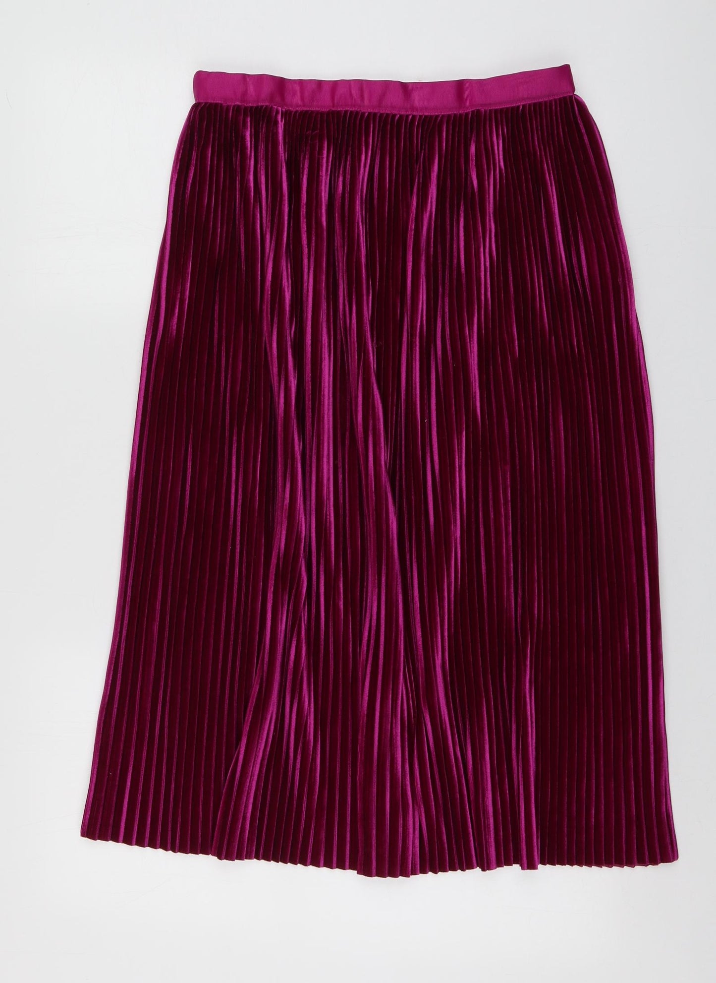 Zara Womens Purple  Polyester Skater Skirt Size L