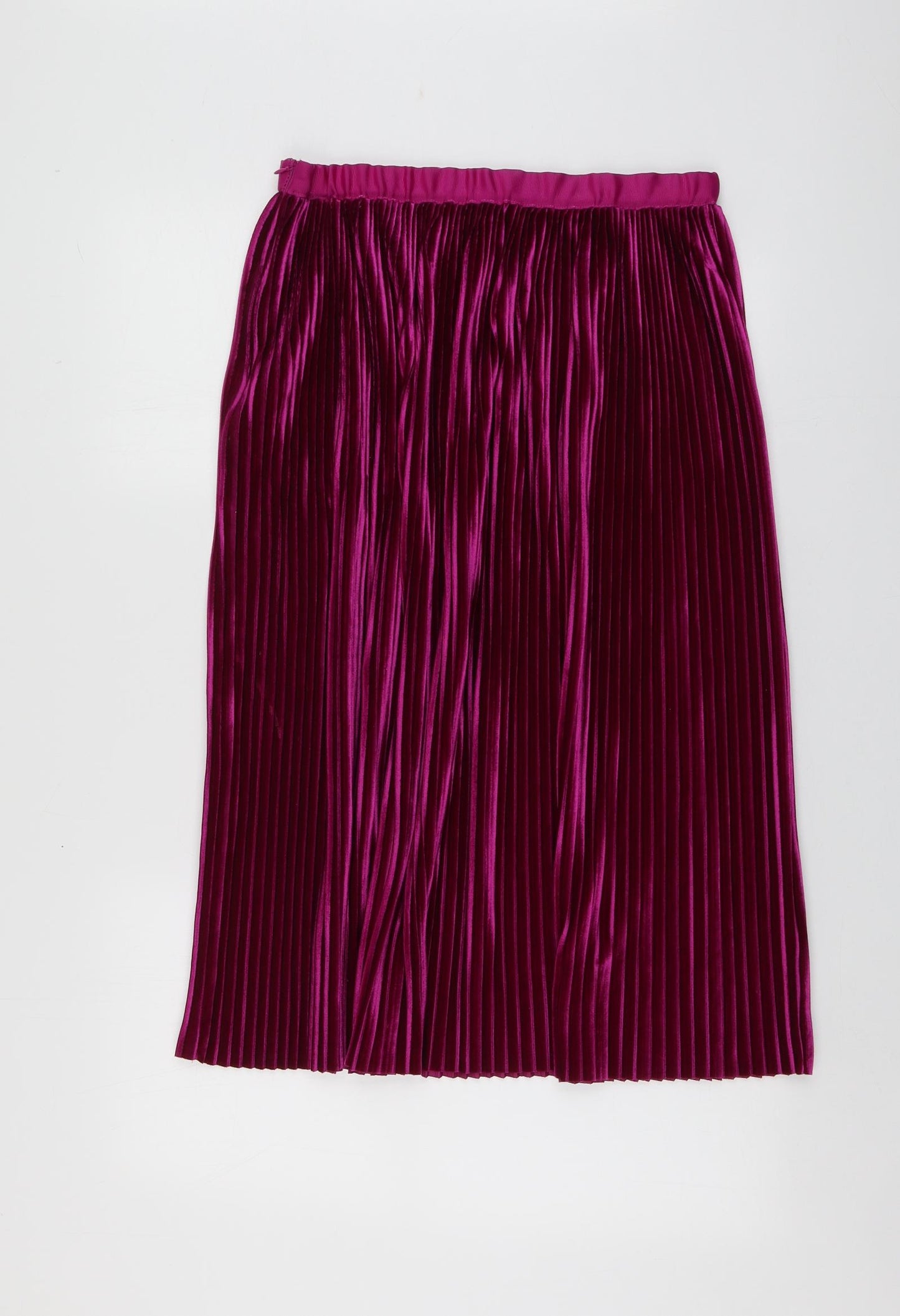 Zara Womens Purple  Polyester Skater Skirt Size L