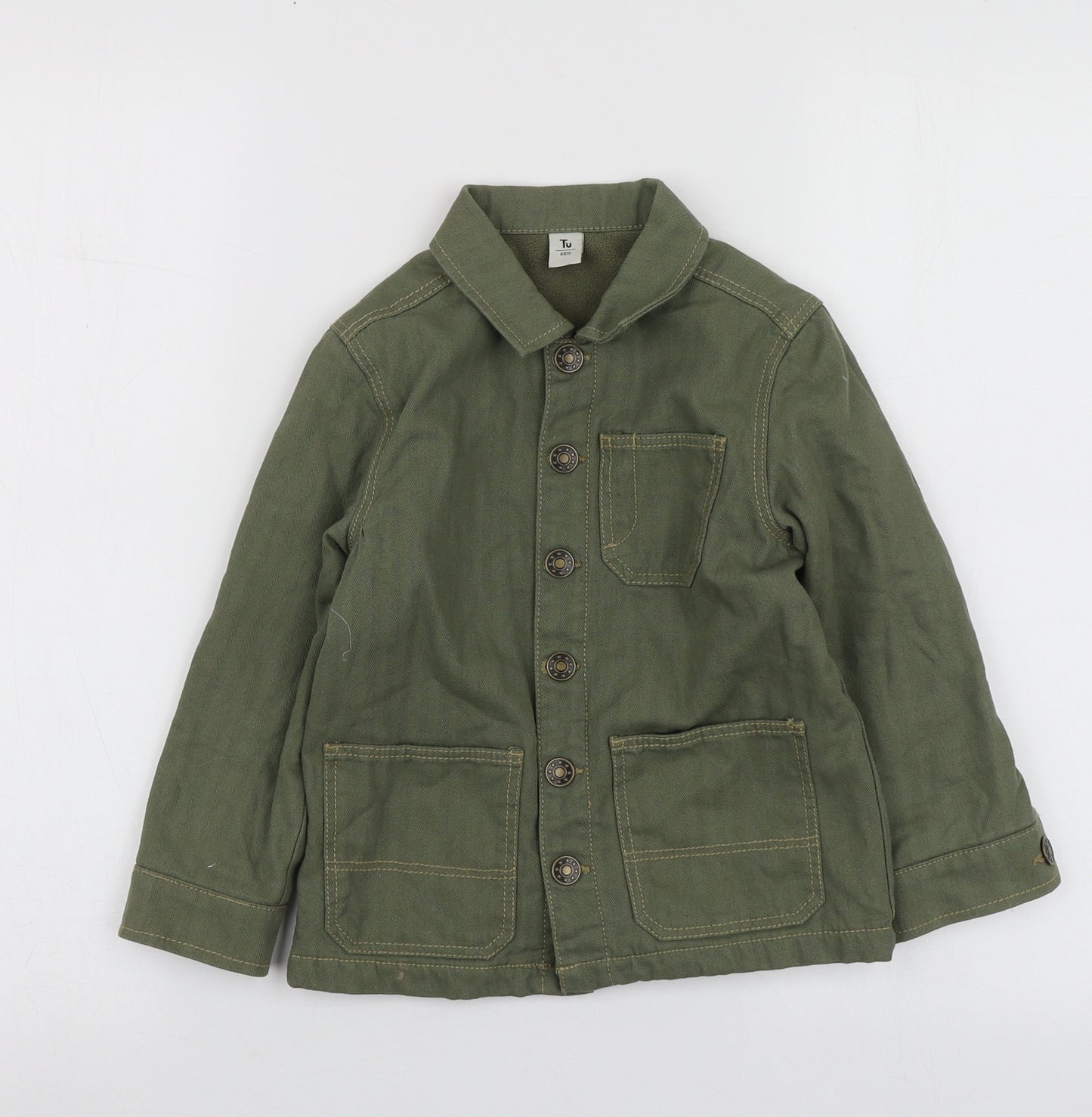 TU Girls Green   Jacket  Size 4-5 Years