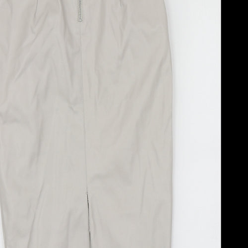 River Island Womens Grey  Polyurethane A-Line Skirt Size 6