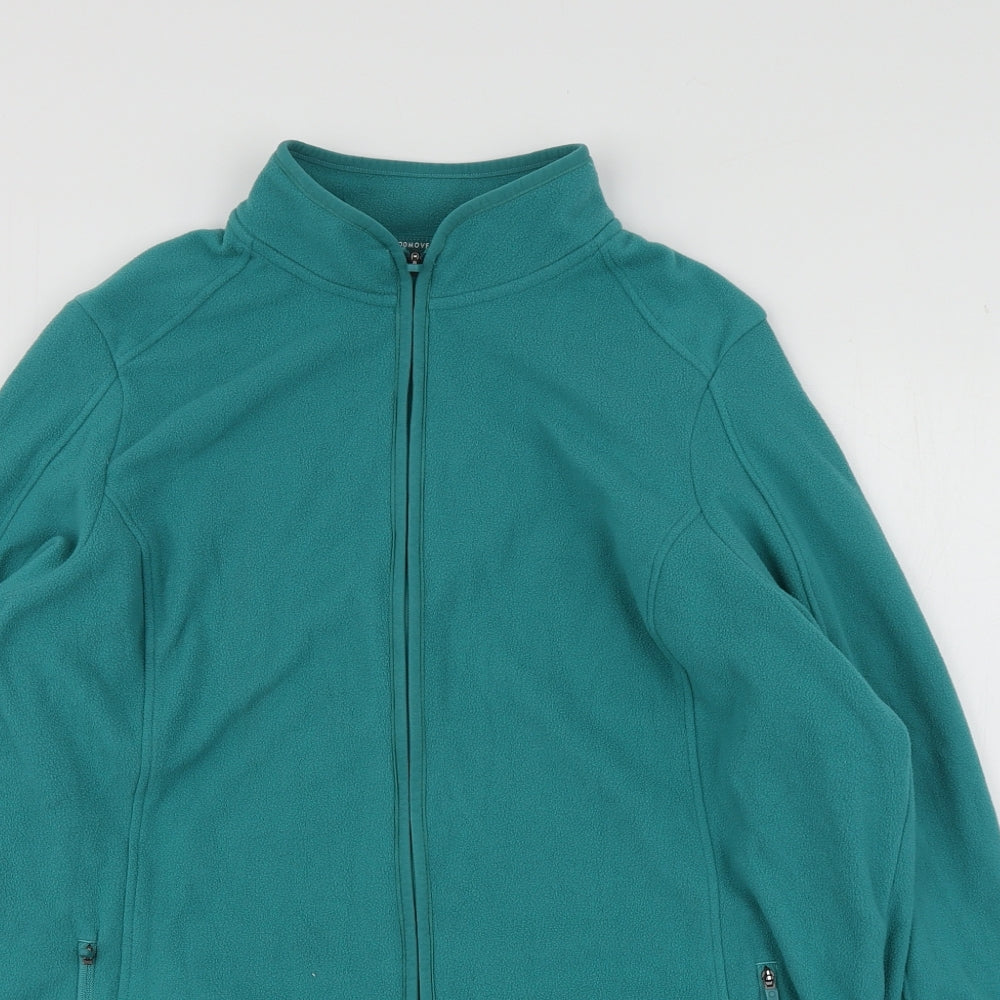 Goodmove Womens Blue  Polyester Full Zip Hoodie Size 20