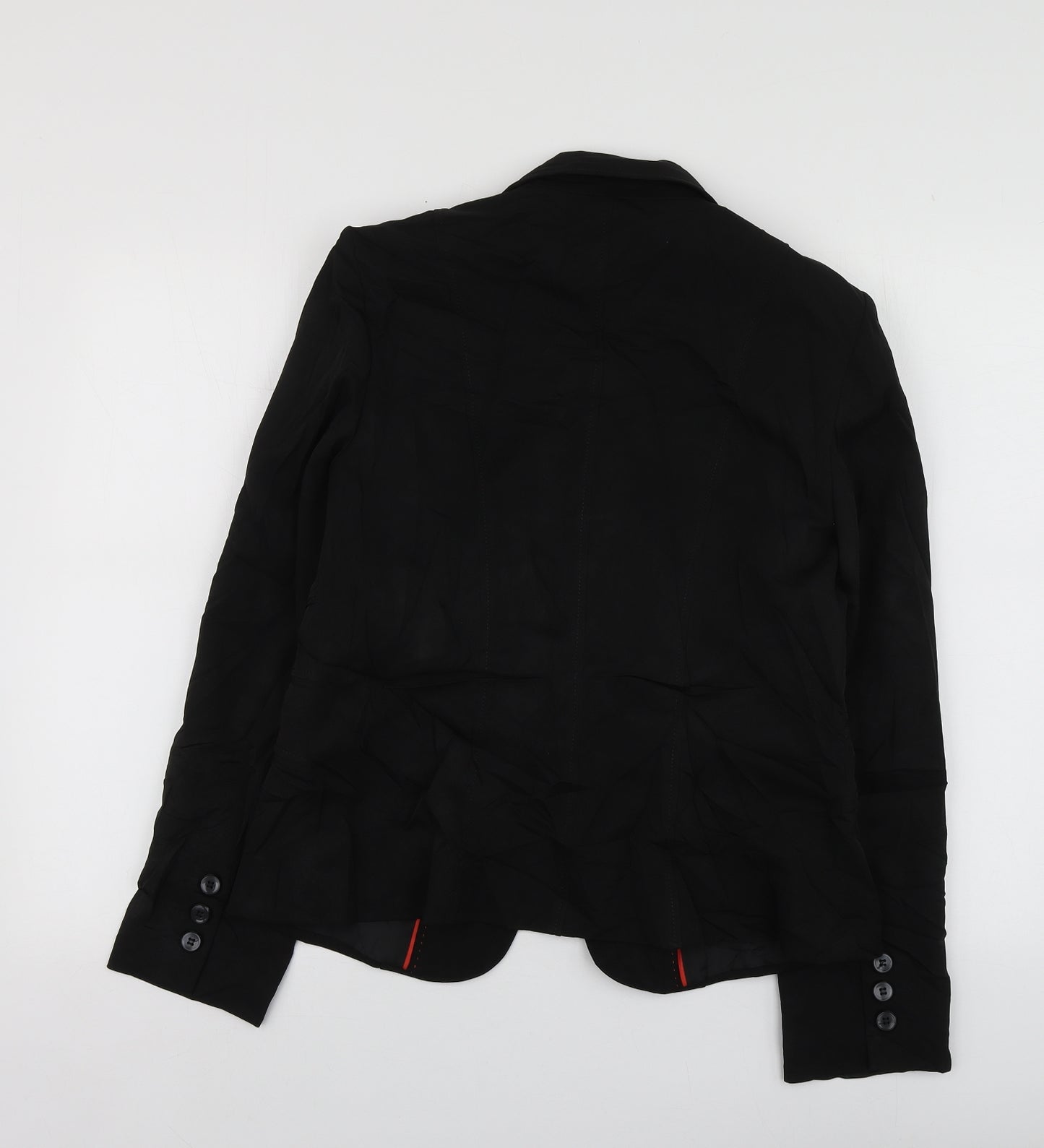 South Womens Black  Polyester Jacket Suit Jacket Size 14