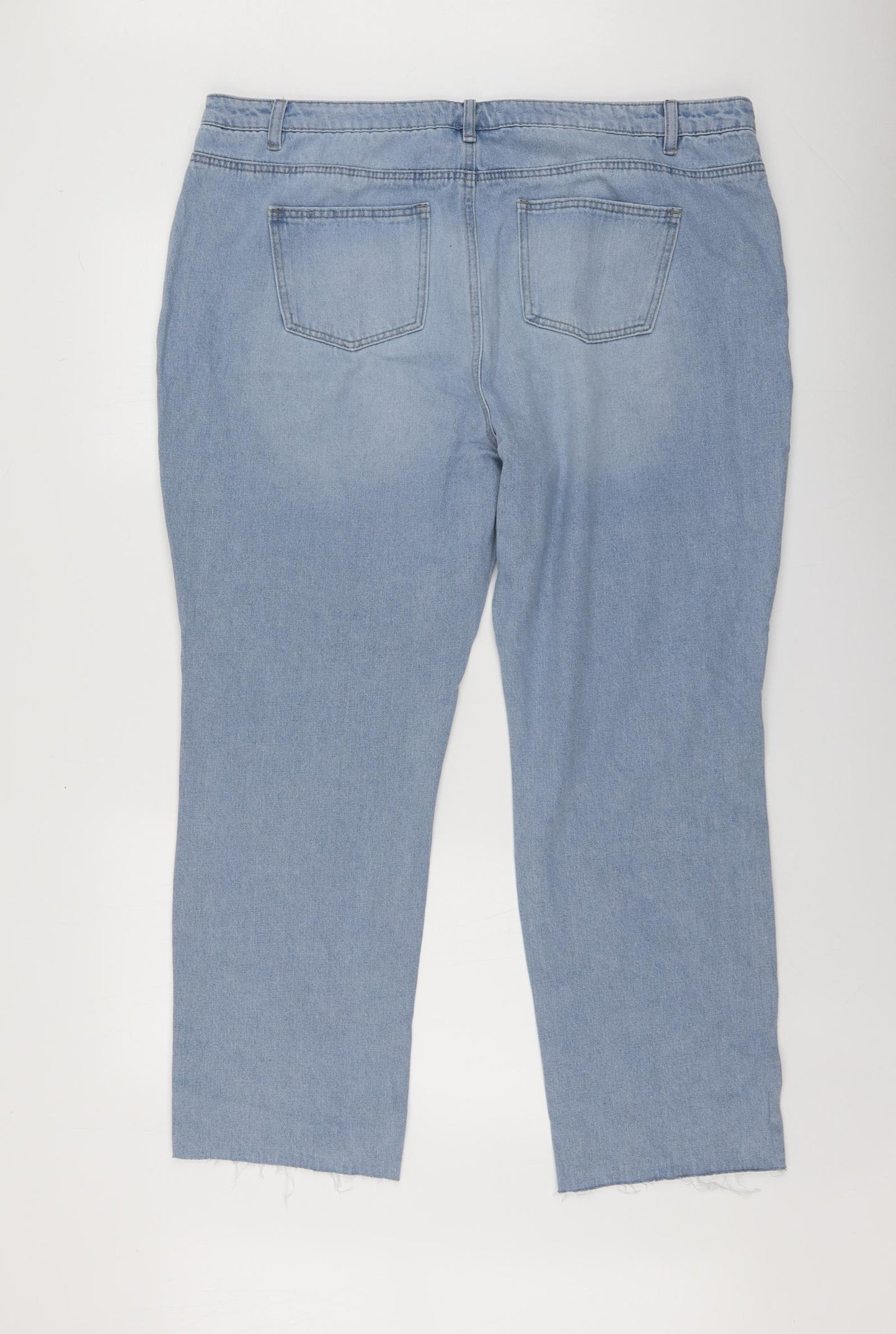 Studio Denim Womens Blue  Cotton Straight Jeans Size 20 L27 in Regular
