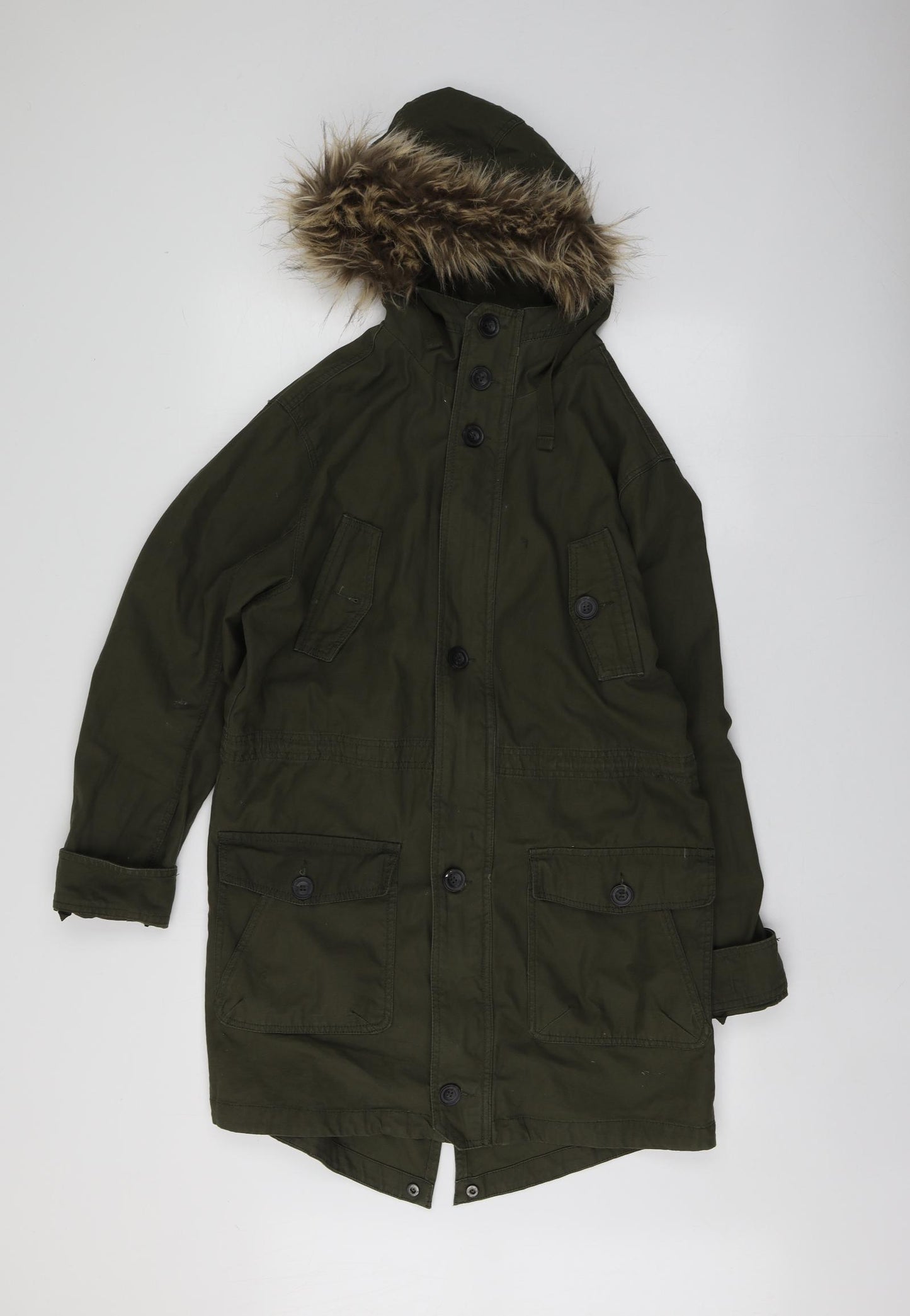Cedar Wood State Womens Green   Parka Jacket Size S