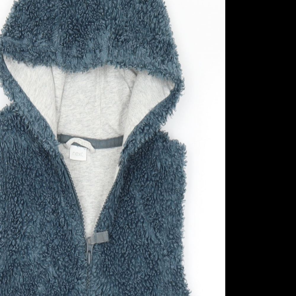 NEXT Boys Blue   Gilet Jacket Size 6-7 Years  Zip