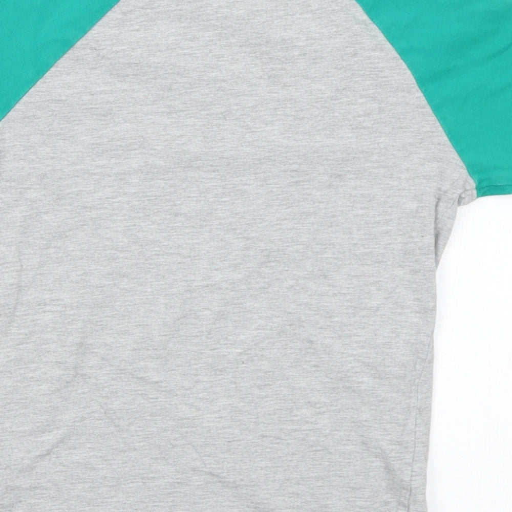 NEXT Boys Grey  Cotton Basic T-Shirt Size 4-5 Years Crew Neck