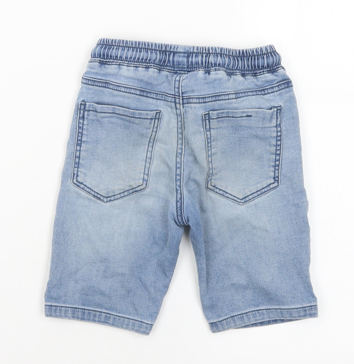 NEXT Boys Blue  Cotton Bermuda Shorts Size 5 Years  Regular Drawstring