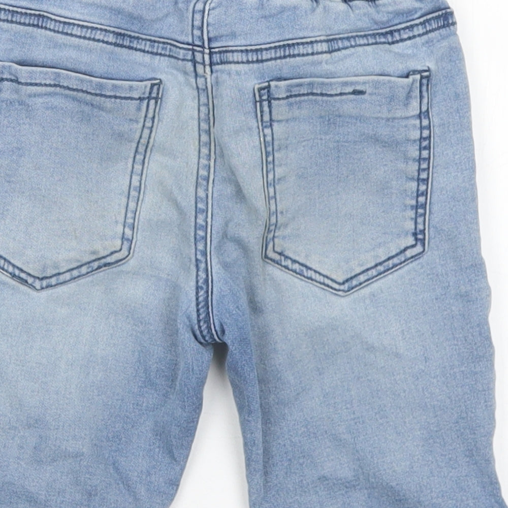 NEXT Boys Blue  Cotton Bermuda Shorts Size 5 Years  Regular Drawstring