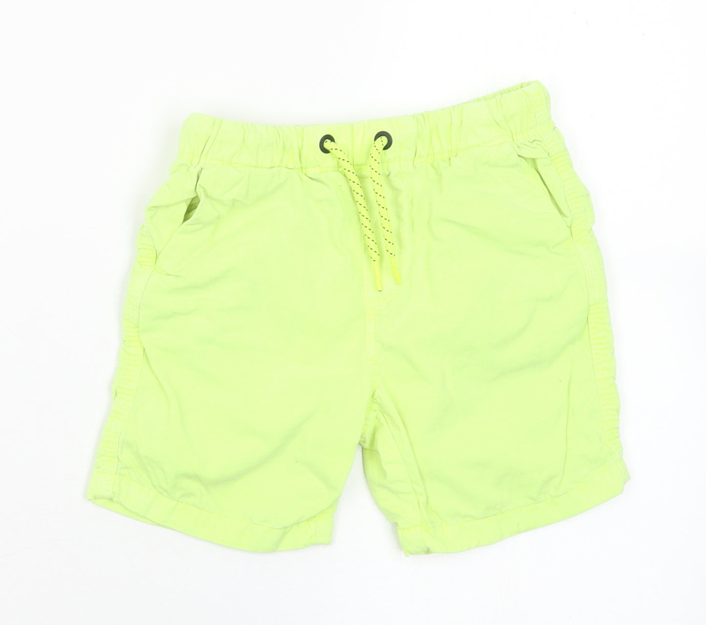 NEXT Boys Yellow  Cotton Bermuda Shorts Size 5 Years  Regular Drawstring