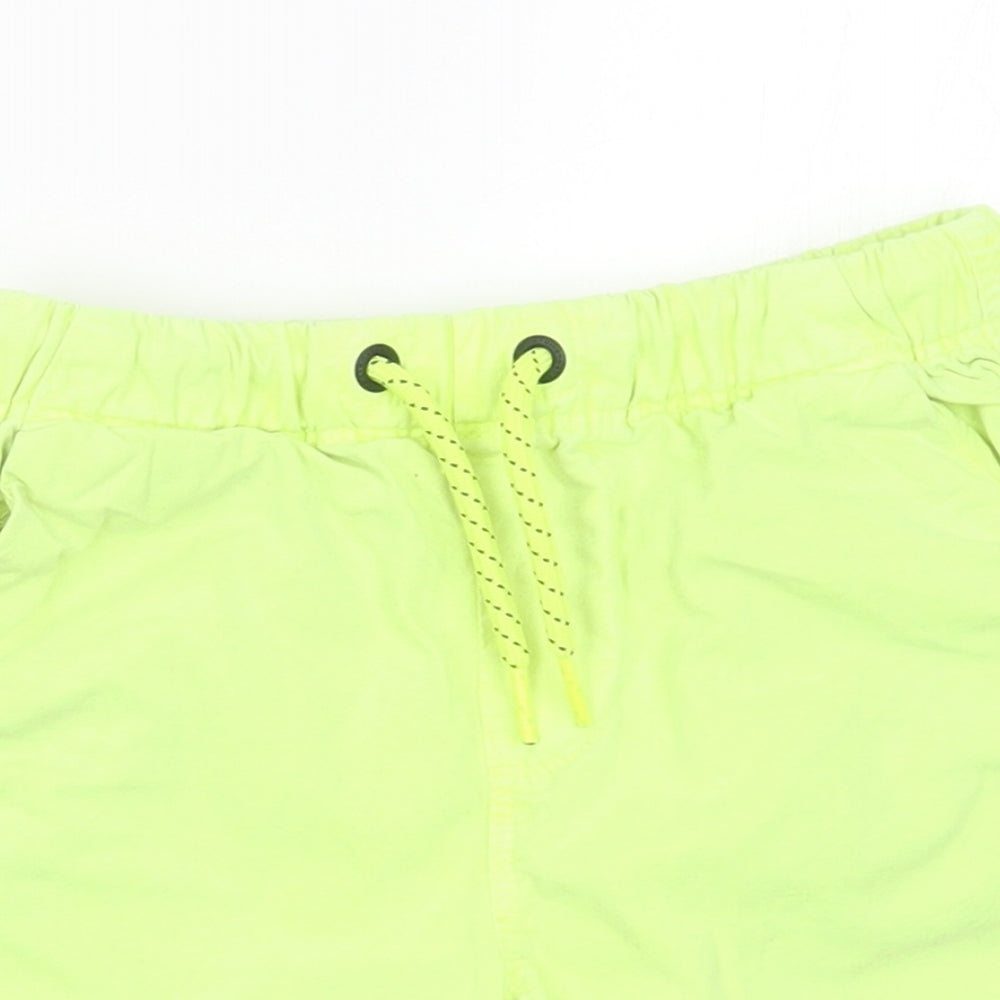 NEXT Boys Yellow  Cotton Bermuda Shorts Size 5 Years  Regular Drawstring