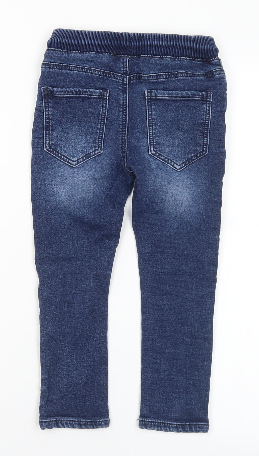 NEXT Boys Blue  Cotton Skinny Jeans Size 5 Years  Regular Drawstring