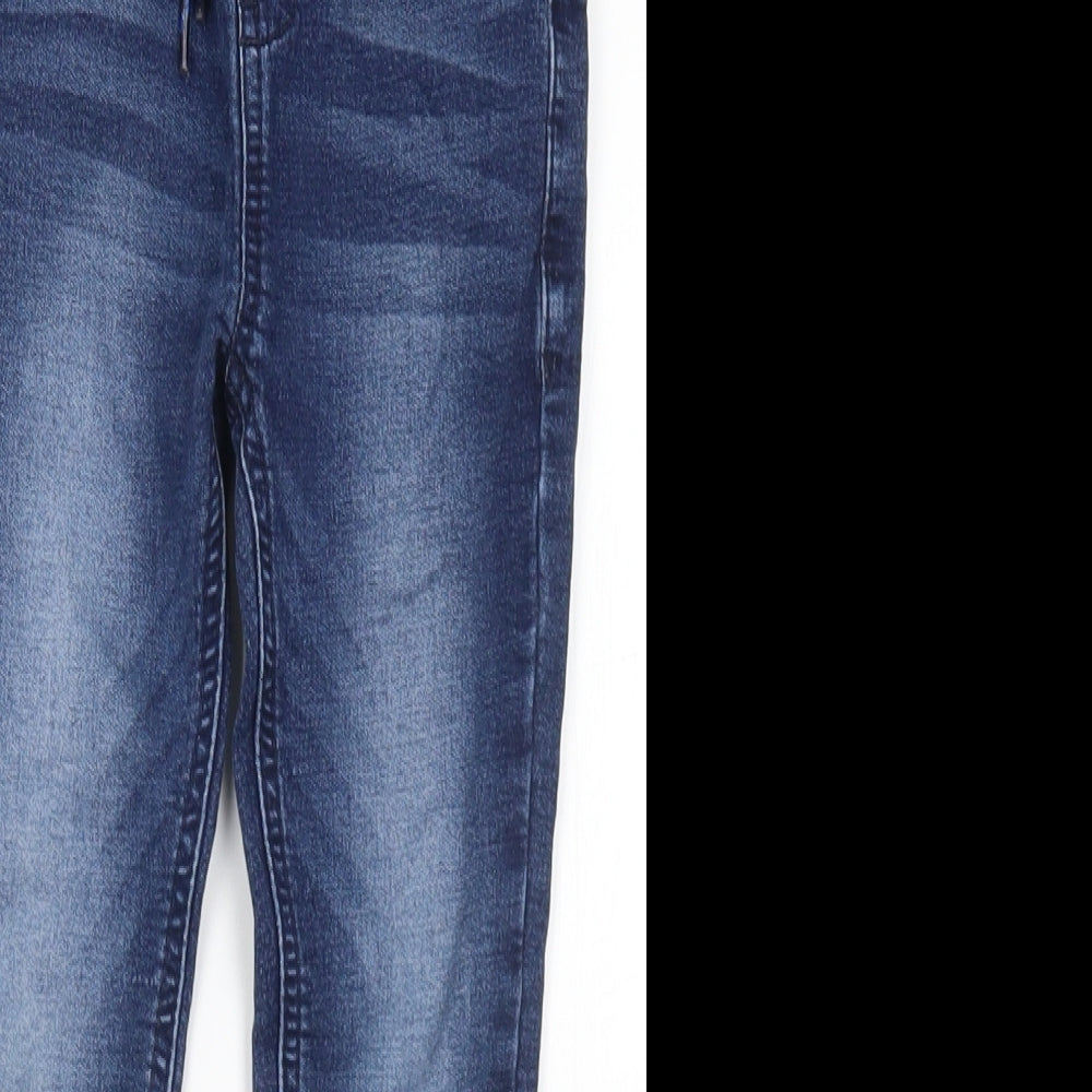 NEXT Boys Blue  Cotton Skinny Jeans Size 5 Years  Regular Drawstring